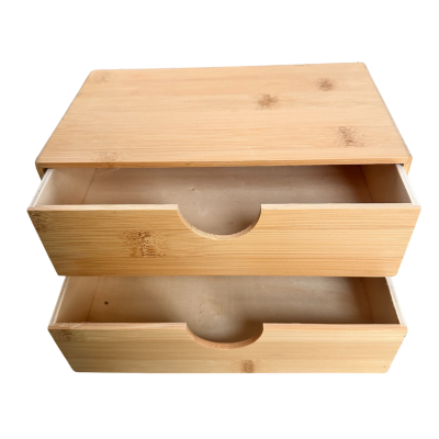 Natural Wooden Drawer Storage Box