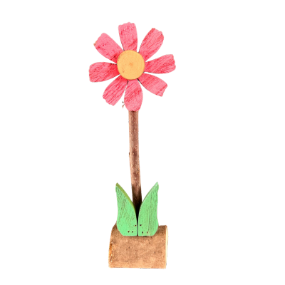 Pink Standing Flower Ornament
