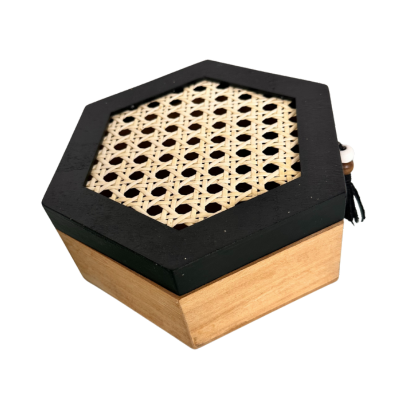 Hexagonal Chinese style Decorative Display Boxes for Stylish Storage