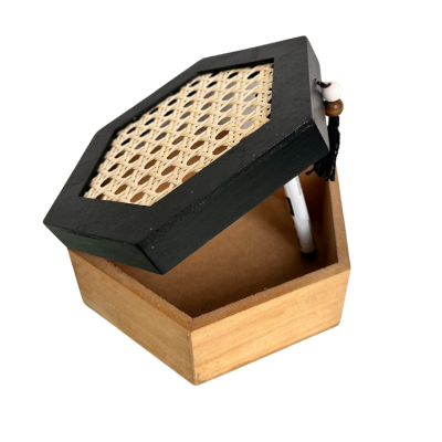 Hexagonal Chinese style Decorative Display Boxes for Stylish Storage