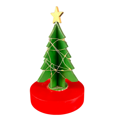 mini wooden christmas tree