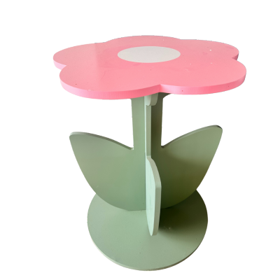 Cartoon Flower Wooden Decor table