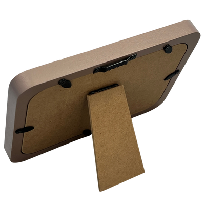 wooden picture frame with sloth figure – front view